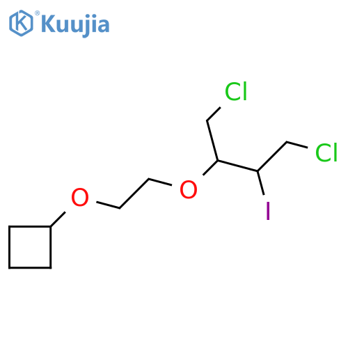 {2-(1,4-dichloro-3-iodobutan-2-yl)oxyethoxy}cyclobutane structure