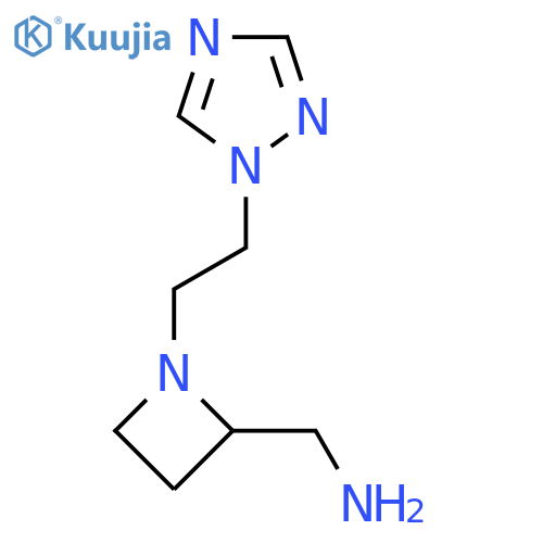 {1-2-(1H-1,2,4-triazol-1-yl)ethylazetidin-2-yl}methanamine structure