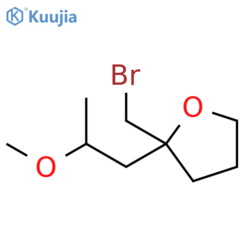 Furan, 2-(bromomethyl)tetrahydro-2-(2-methoxypropyl)- structure