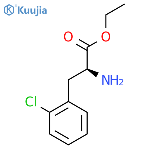 ethyl (2S)-2-amino-3-(2-chlorophenyl)propanoate structure