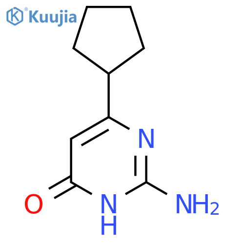 2-Amino-6-cyclopentylpyrimidin-4-OL structure