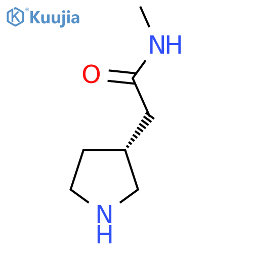 N-methyl-2-(3R)-pyrrolidin-3-ylacetamide structure