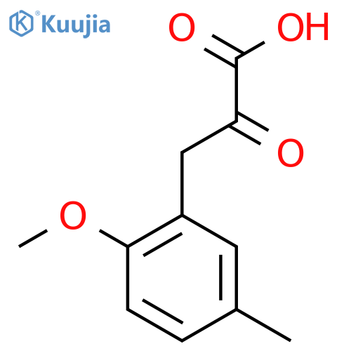 3-(2-Methoxy-5-methylphenyl)-2-oxopropanoic acid structure