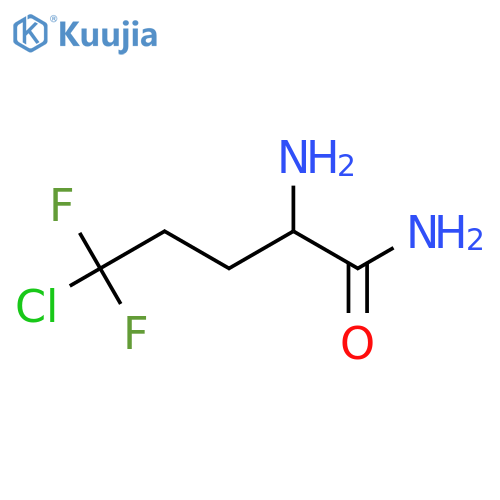 2-amino-5-chloro-5,5-difluoropentanamide structure