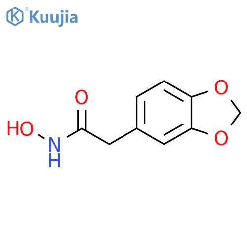 1,3-Benzodioxole-5-acetamide, N-hydroxy- structure