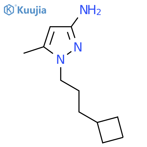 1-(3-cyclobutylpropyl)-5-methyl-1H-pyrazol-3-amine structure