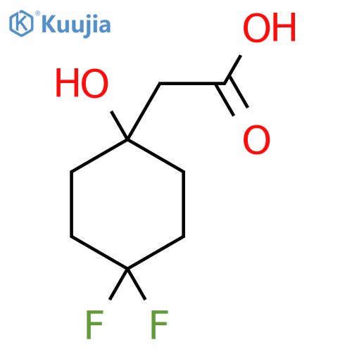 2-(4,4-Difluoro-1-hydroxycyclohexyl)acetic acid structure