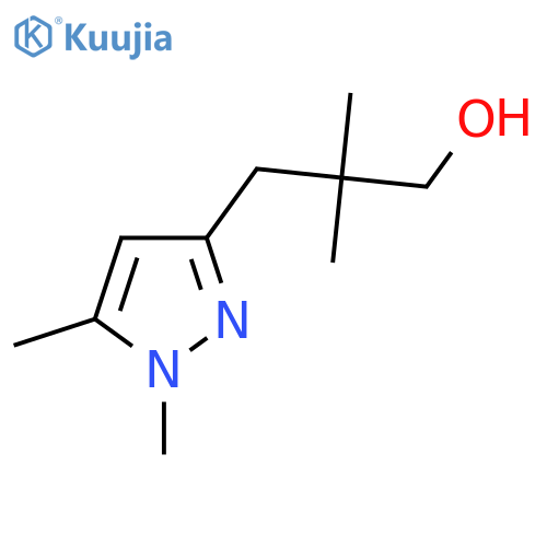 3-(1,5-dimethyl-1H-pyrazol-3-yl)-2,2-dimethylpropan-1-ol structure