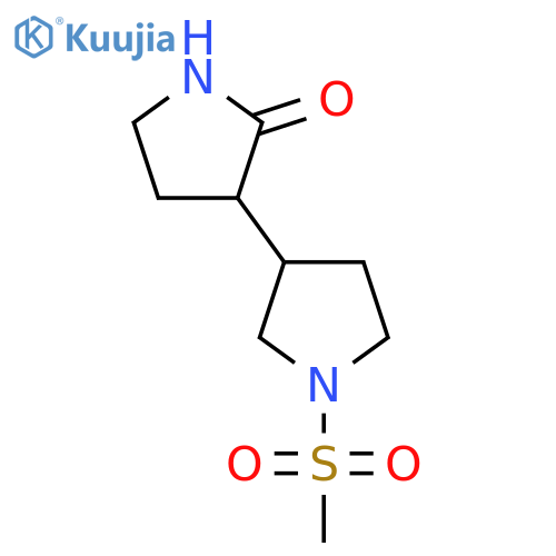 3-(1-Methanesulfonylpyrrolidin-3-yl)pyrrolidin-2-one structure
