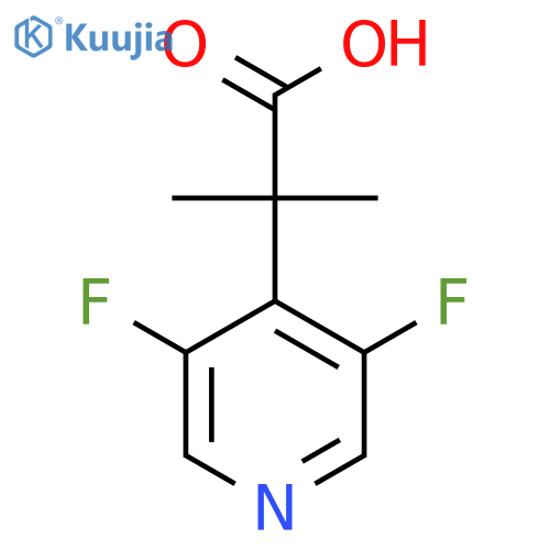 2-(3,5-difluoropyridin-4-yl)-2-methylpropanoic acid structure