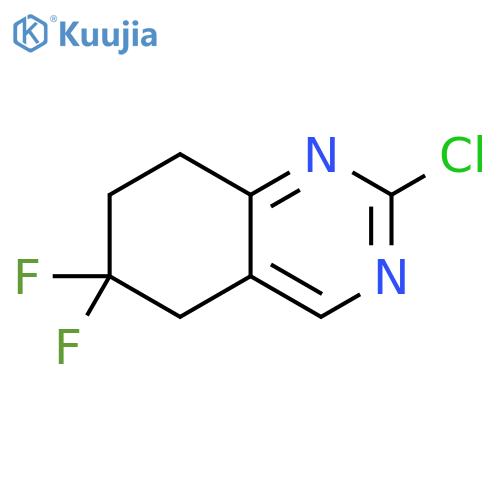 2-chloro-6,6-difluoro-5,6,7,8-tetrahydroquinazoline structure