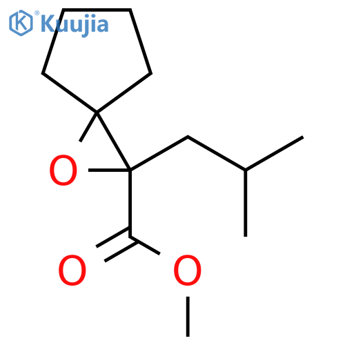 Methyl 2-(2-methylpropyl)-1-oxaspiro[2.4]heptane-2-carboxylate structure