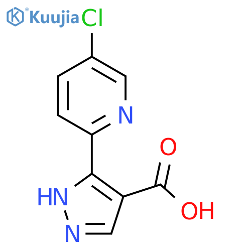 5-(5-chloropyridin-2-yl)-1H-pyrazole-4-carboxylic acid structure
