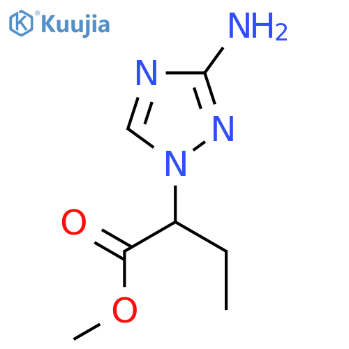 methyl 2-(3-amino-1H-1,2,4-triazol-1-yl)butanoate structure