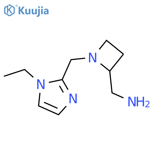 {1-(1-ethyl-1H-imidazol-2-yl)methylazetidin-2-yl}methanamine structure