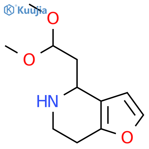 4-(2,2-dimethoxyethyl)-4H,5H,6H,7H-furo3,2-cpyridine structure