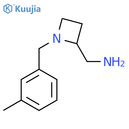 {1-(3-methylphenyl)methylazetidin-2-yl}methanamine structure