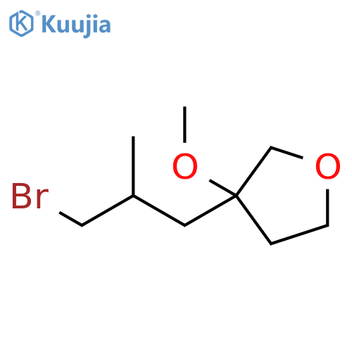 Furan, 3-(3-bromo-2-methylpropyl)tetrahydro-3-methoxy- structure