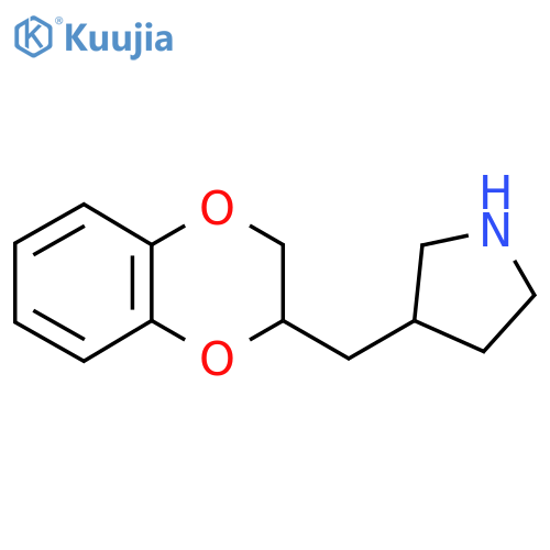 3-(2,3-dihydro-1,4-benzodioxin-2-yl)methylpyrrolidine structure