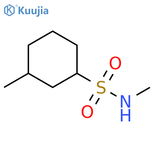 Cyclohexanesulfonamide, N,3-dimethyl- structure