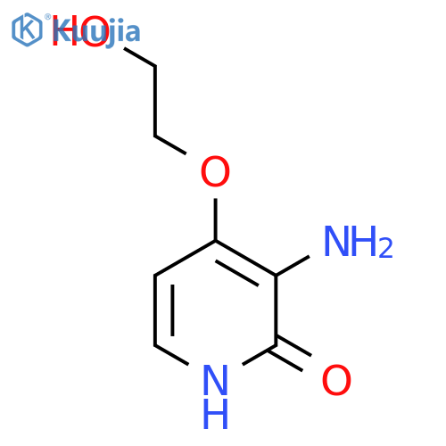 3-amino-4-(2-hydroxyethoxy)pyridin-2-ol structure