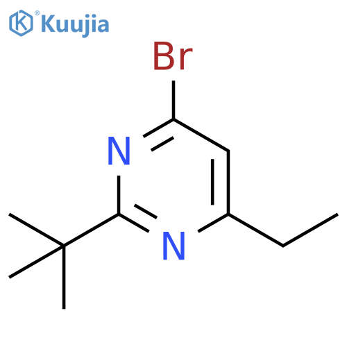 Pyrimidine, 4-bromo-2-(1,1-dimethylethyl)-6-ethyl- structure