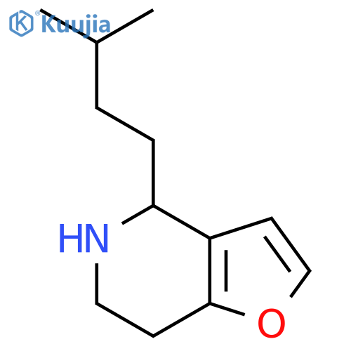 4-(3-methylbutyl)-4H,5H,6H,7H-furo3,2-cpyridine structure