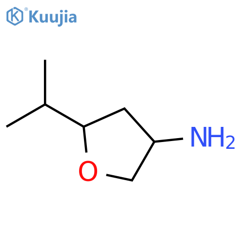 3-Furanamine, tetrahydro-5-(1-methylethyl)- structure