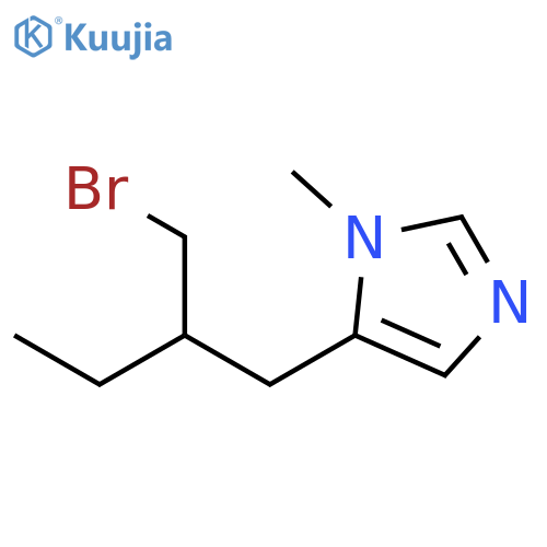 1H-Imidazole, 5-[2-(bromomethyl)butyl]-1-methyl- structure