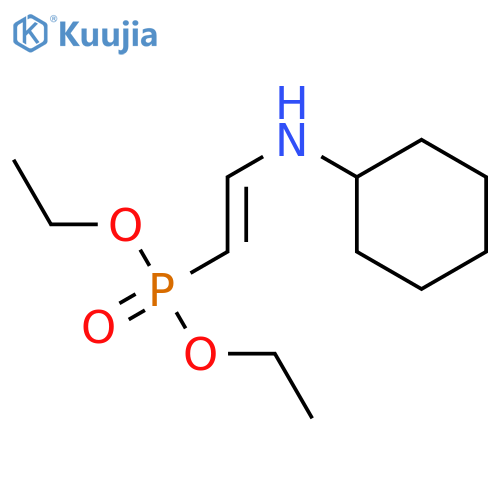 Diethyl cyclohexylaminovinylphosphate structure