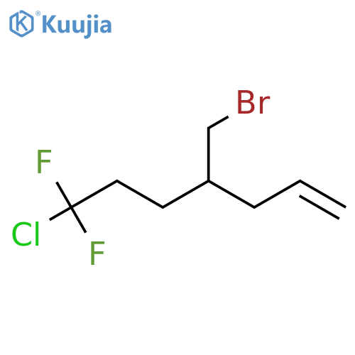 4-(Bromomethyl)-7-chloro-7,7-difluorohept-1-ene structure