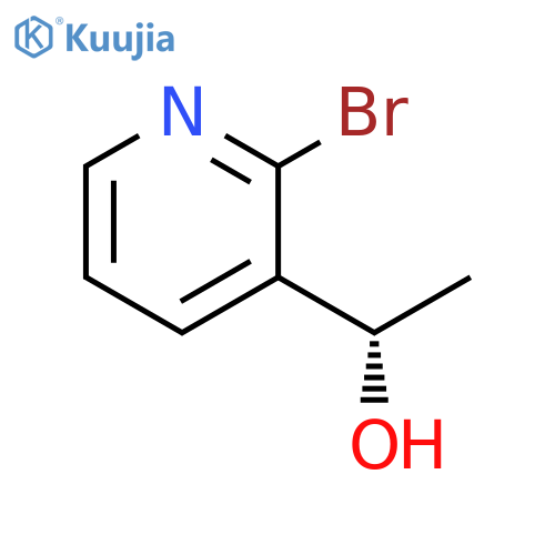 (1S)-1-(2-bromopyridin-3-yl)ethan-1-ol structure