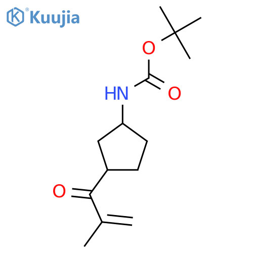 tert-butyl N-[3-(2-methylprop-2-enoyl)cyclopentyl]carbamate structure
