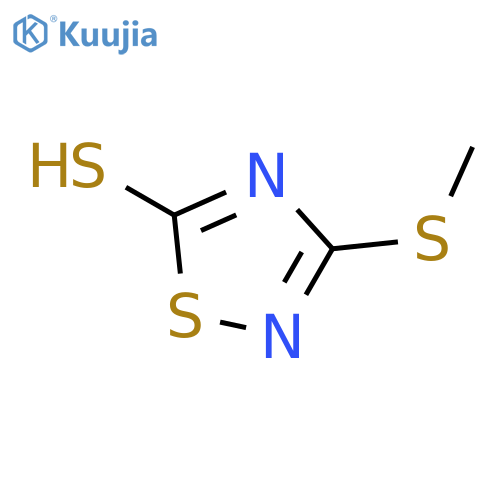 3-Methylmercapto-5-mercapto-1,2,4-thiadiazole structure