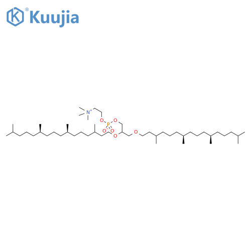 1,2-di-O-phytanyl-sn-glycero-3-phosphocholine structure
