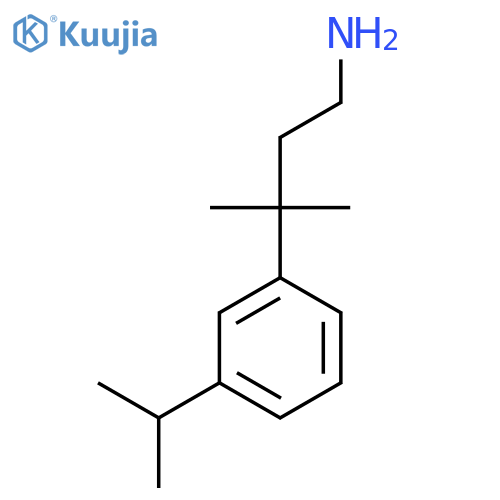 3-methyl-3-3-(propan-2-yl)phenylbutan-1-amine structure