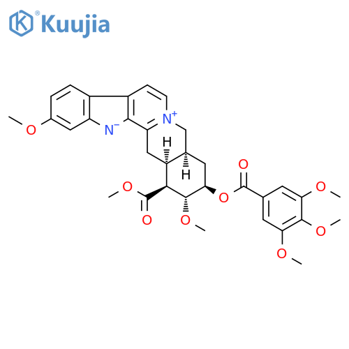 Yohimbanium, 3,4,5,6-tetradehydro-11,17-dimethoxy-16-(methoxycarbonyl)-18-[(3,4,5-trimethoxybenzoyl)oxy]-, inner salt, (16β,17α,18β,20α)- (9CI) structure