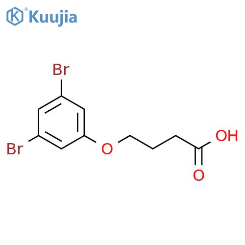 Butanoic acid, 4-(3,5-dibromophenoxy)- structure