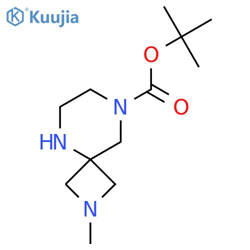 Tert-Butyl 2-methyl-2,5,8-triazaspiro[3.5]nonane-8-carboxylate structure