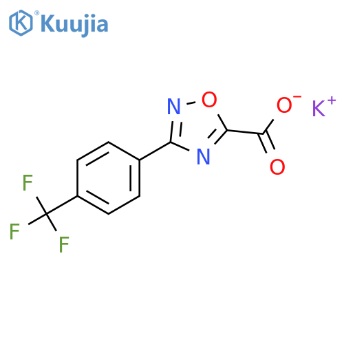 Potassium 3-(4-(trifluoromethyl)phenyl)-1,2,4-oxadiazole-5-carboxylate structure