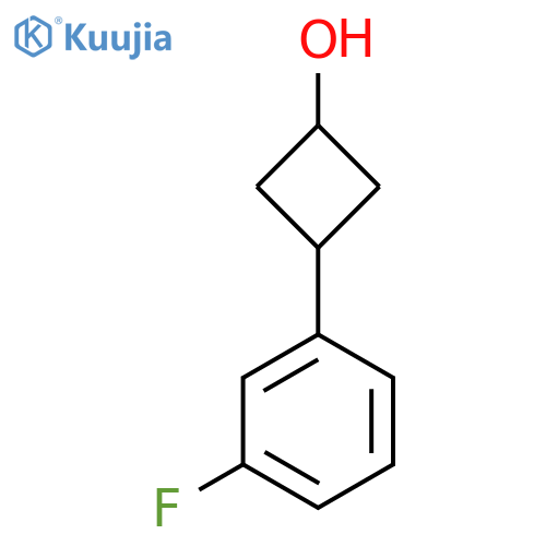 trans-3-(3-Fluorophenyl)cyclobutanol structure