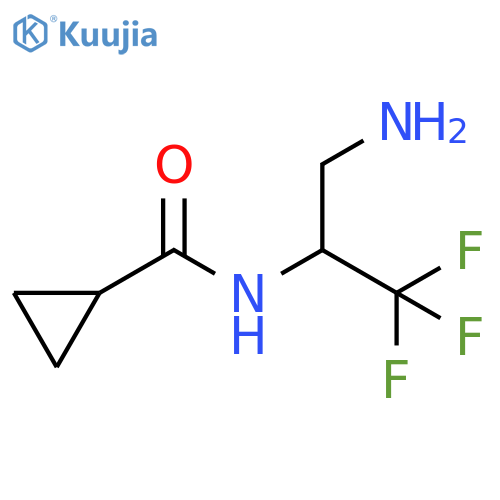 Cyclopropanecarboxamide, N-[1-(aminomethyl)-2,2,2-trifluoroethyl]- structure