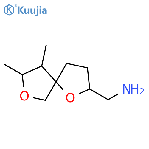 {8,9-dimethyl-1,7-dioxaspiro4.4nonan-2-yl}methanamine structure