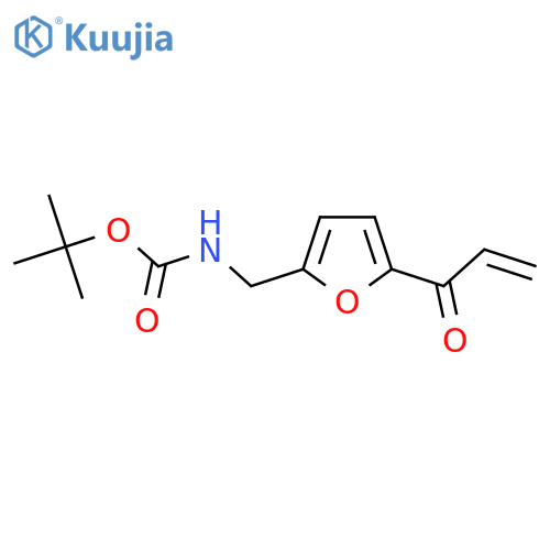 tert-butyl N-{[5-(prop-2-enoyl)furan-2-yl]methyl}carbamate structure