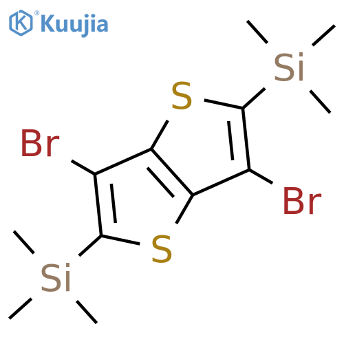 Silane, (3,6-dibromothieno[3,2-b]thiophene-2,5-diyl)bis[trimethyl- structure