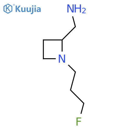 1-(3-fluoropropyl)azetidin-2-ylmethanamine structure