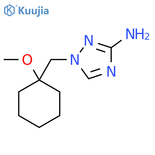 1-(1-methoxycyclohexyl)methyl-1H-1,2,4-triazol-3-amine structure