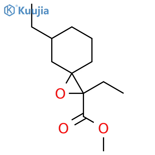 Methyl 2,5-diethyl-1-oxaspiro[2.5]octane-2-carboxylate structure