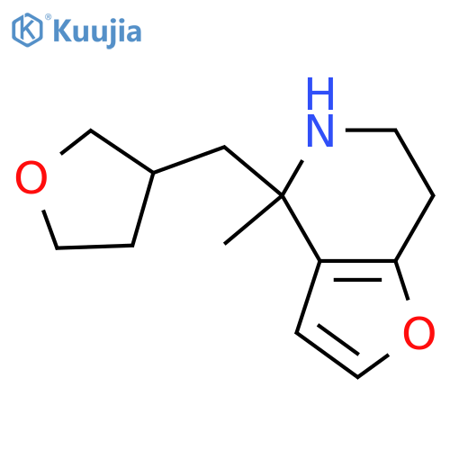 4-methyl-4-(oxolan-3-yl)methyl-4H,5H,6H,7H-furo3,2-cpyridine structure