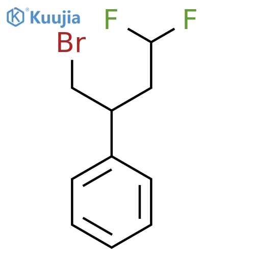 (1-Bromo-4,4-difluorobutan-2-yl)benzene structure